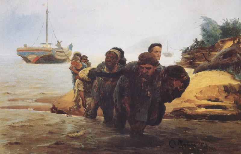 Ilia Efimovich Repin Boat tracker Germany oil painting art